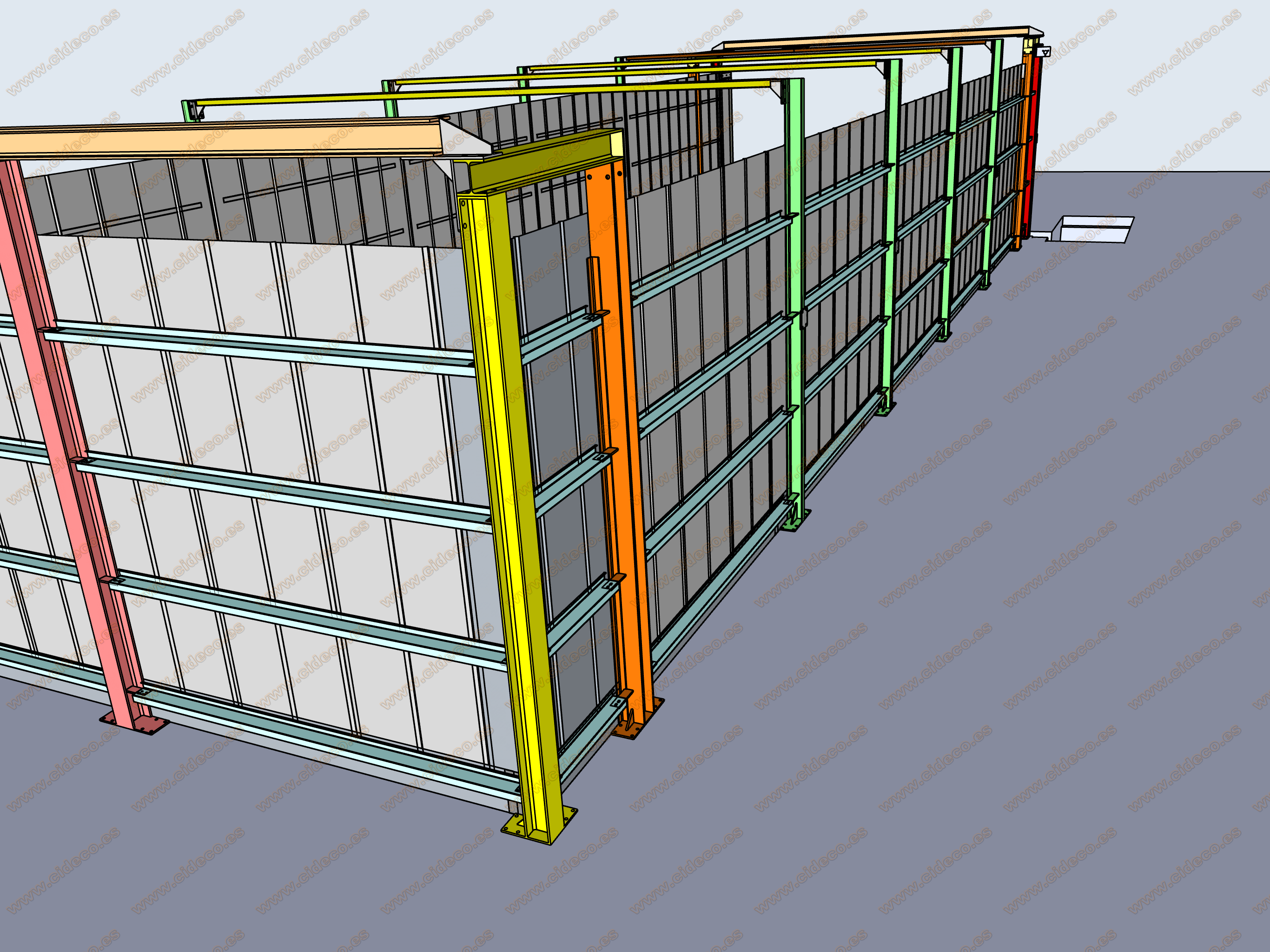 Modelo 3D de silo diseñado por CIDECO.es