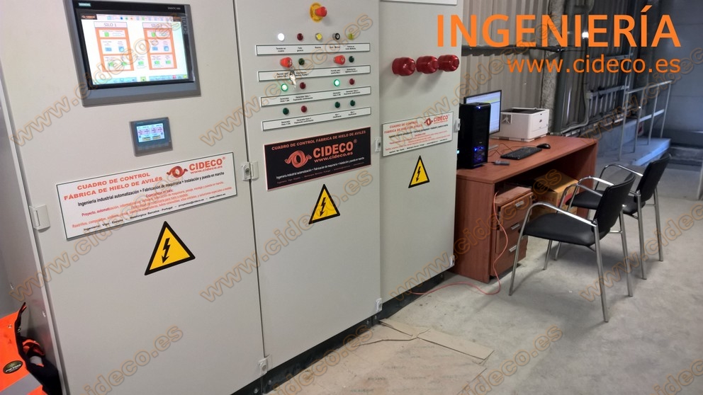 Sistema de control e informático en fábrica de hielo de CIDECO.es